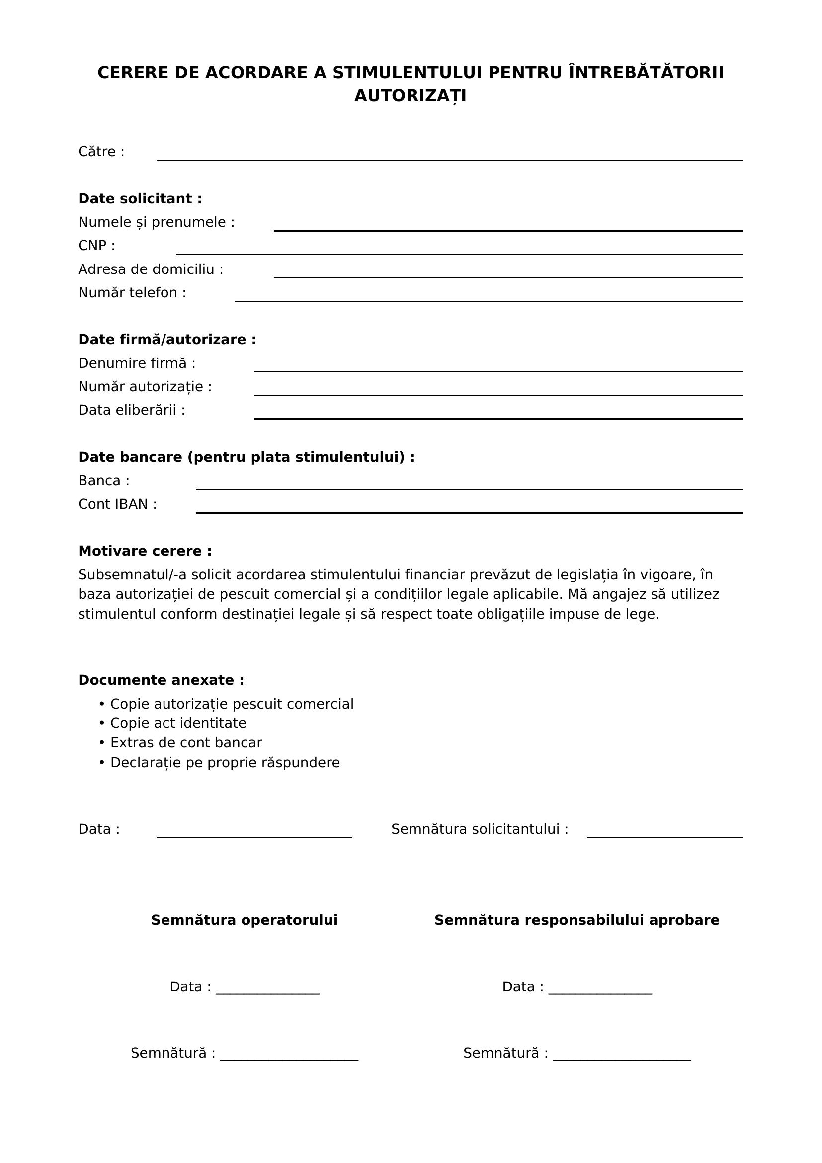 Model Completare Cerere Stimulent